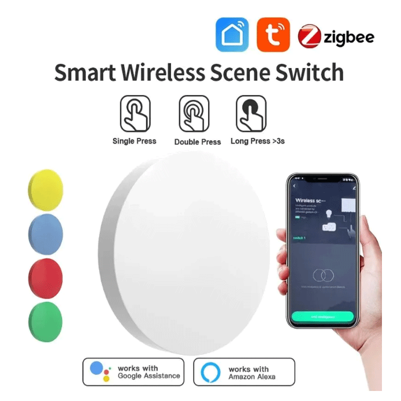 Smart Home Zigbee - Tuya ZigBee 스마트 무선 버튼 장면