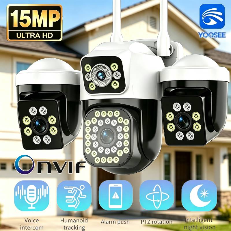 Smart Home Kamera Outdoor - YOOSEE 홈 15MP IP 카메라, 3중