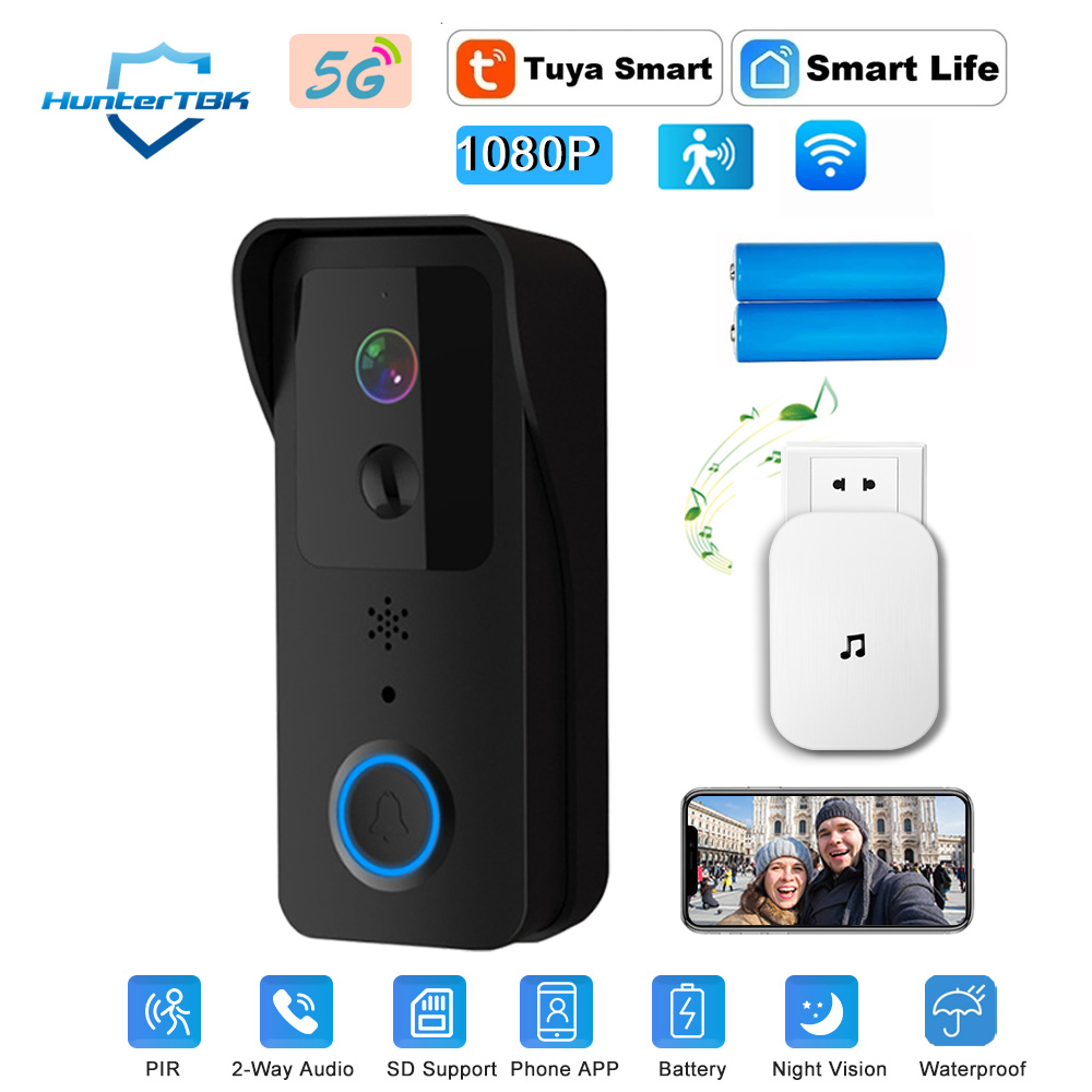 Smart Home Video Doorbell Enhanced Security With Smart Doorbell - 1080P HD WiFi 도어벨 카메라(야간 투시