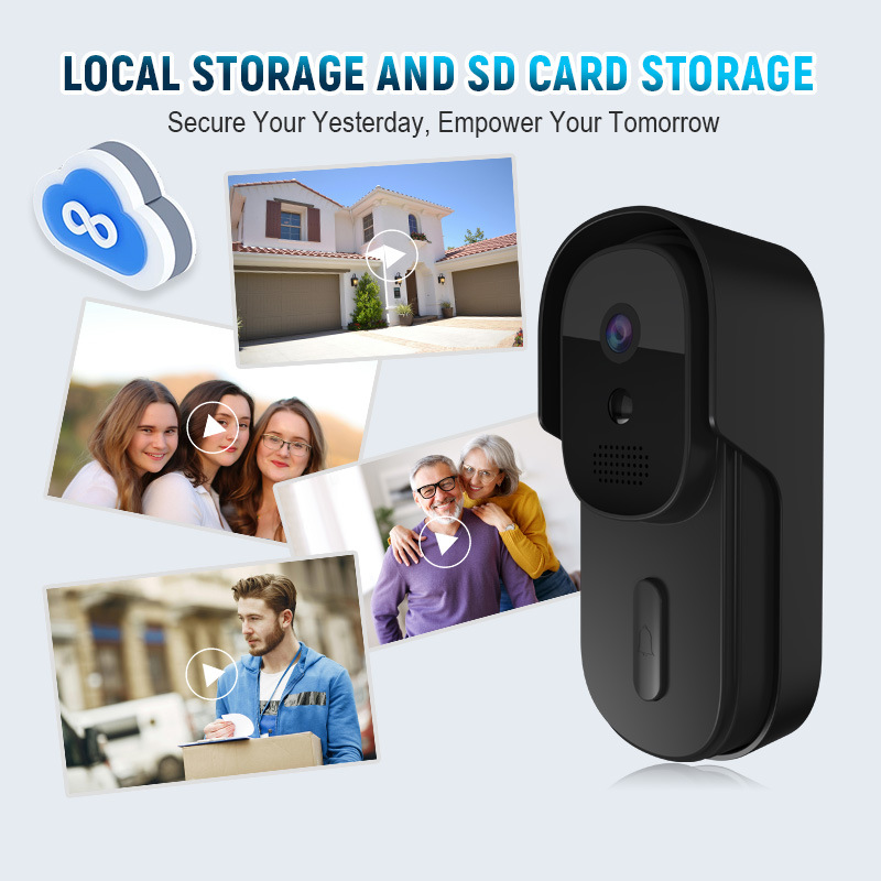 Smart Home Video Doorbell Enhanced Security With Smart Doorbell - Tuya 비디오 초인종 2MP 방수 1080P