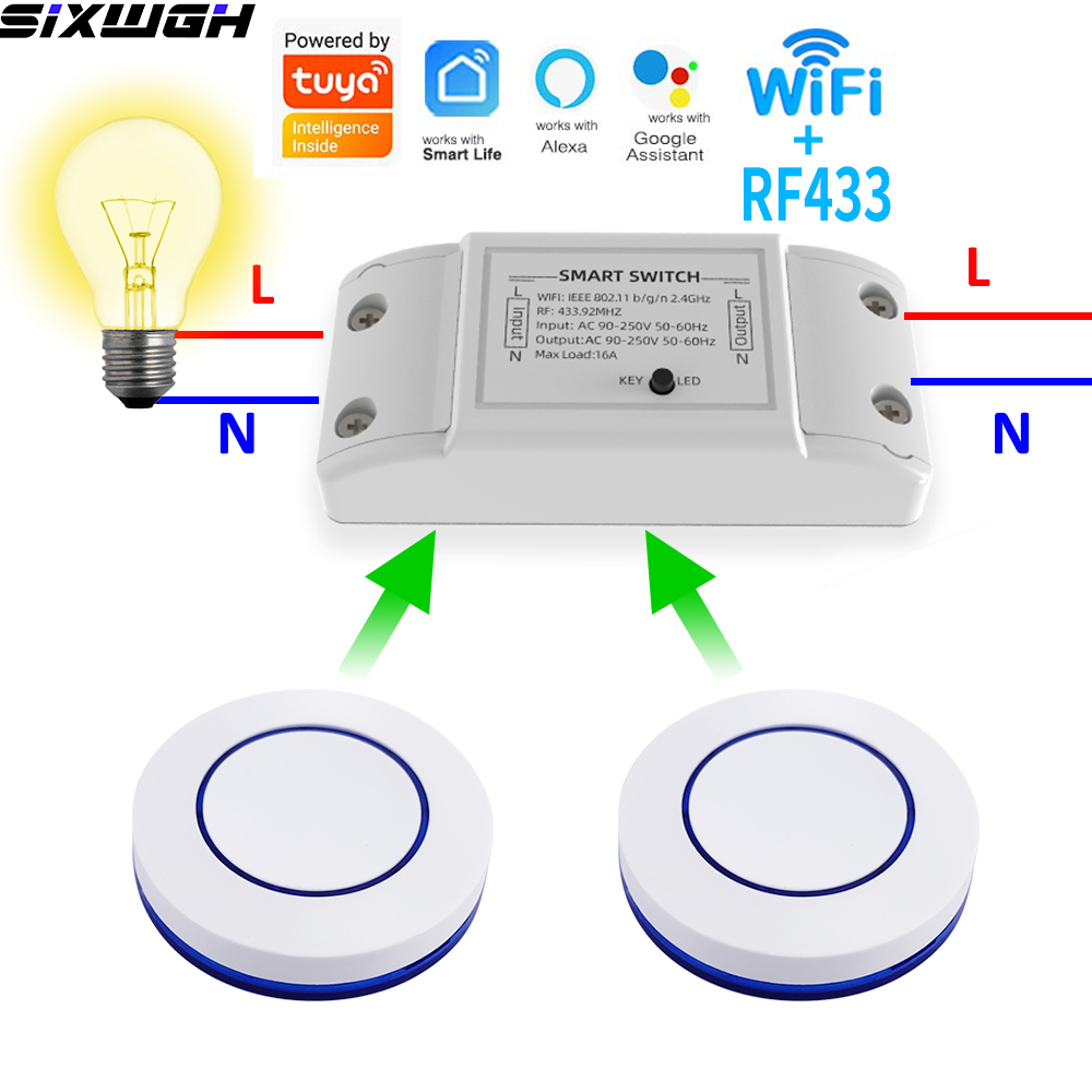 Smart Home Ikea - 16A WiFi Tuya 스마트 스위치 무선