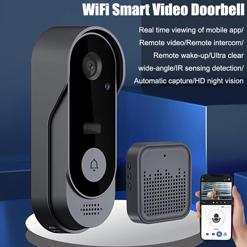 Smart Home Video Doorbell Enhanced Security With Smart Doorbell - Tuya 초인종 카메라 무선 번들 초인종