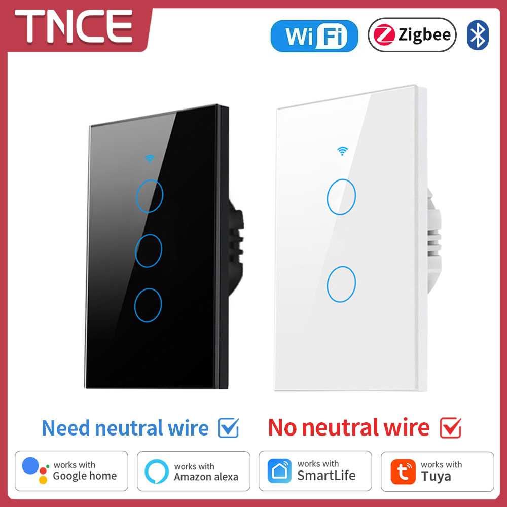 Smart Home Certification - TNCE Tuya WiFi/Zigbee 스마트 라이트 스위치,