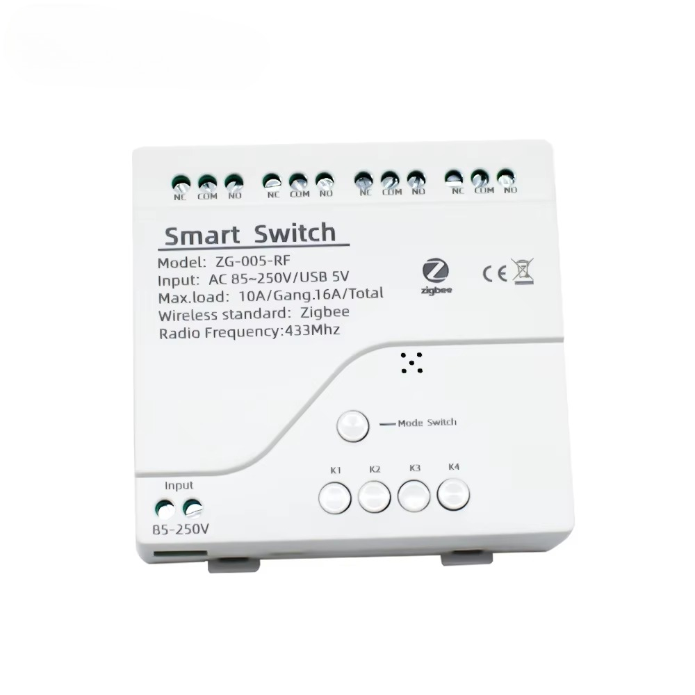 Smart Home Zigbee - 투야 4채널 지그비 스위치 릴레이 모듈