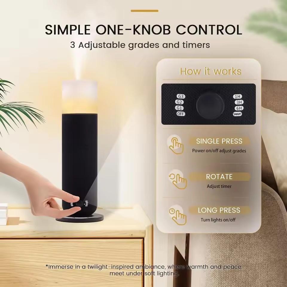 Smart Home Fragrance Diffuser - 방향제 디퓨저 커버, 최대 165m³까지 커버