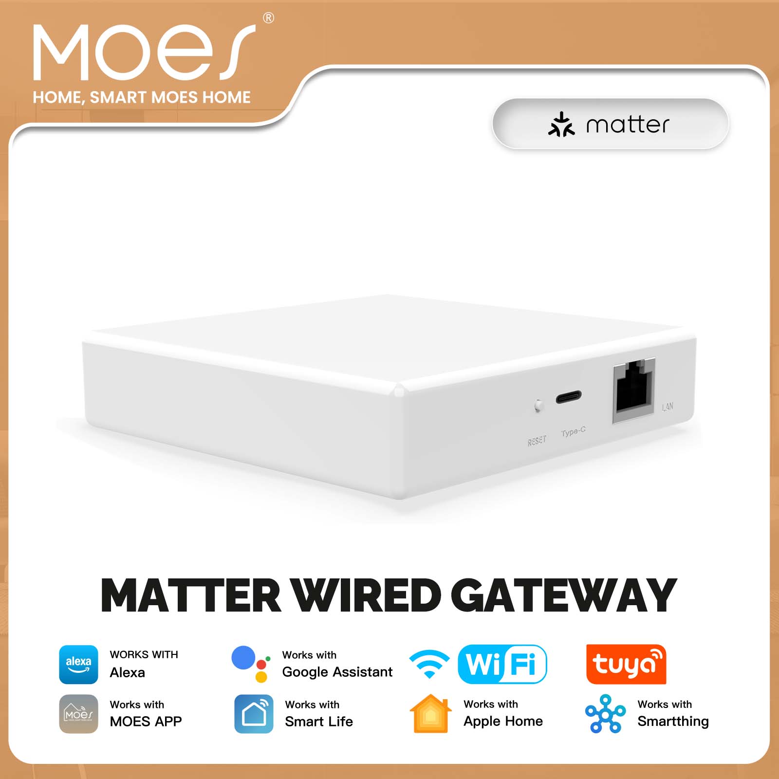 Smart Home Hub Matter - MOES 투야 지그비 매터 스레드 게이트웨이