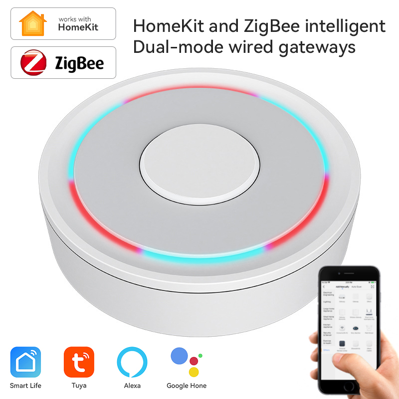 Smart Home Hub Matter - Tuya-ZigBee 스마트 게이트웨이 홈키트, 유선 무선
