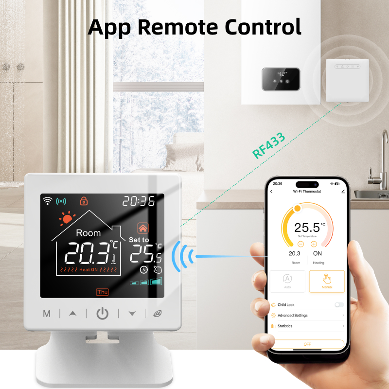 스마트 홈 와이파이 온도조절기 투야 RF 무선 가스 보 - Smart Home Furniture 리뷰 및 가격