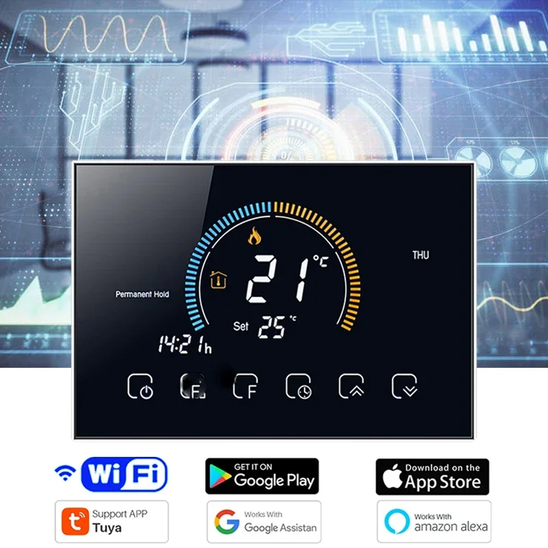 투야 스마트 와이파이 프로그래밍 가능 온도 조절기, 대 - Smart Home Furniture 리뷰 및 가격