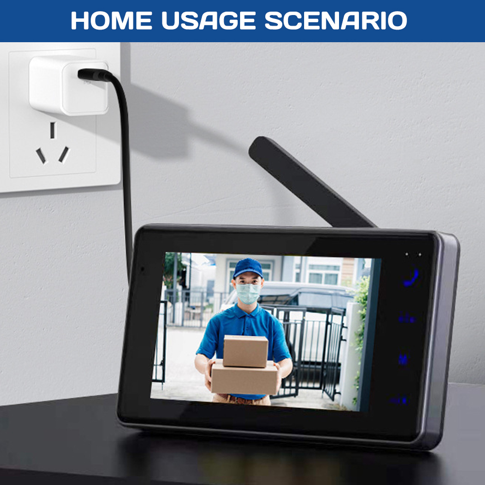 4.3인치 HD IPS 스크린 무선 비주얼 인터콤 초인 - Smart Home Video Doorbell Enhanced Security With Smart Doorbell 리뷰 및 가격