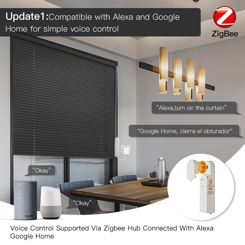 MOES ZigBee 스마트 DIY 전동 롤러 블라인드 - Smart Home Market 리뷰 및 가격