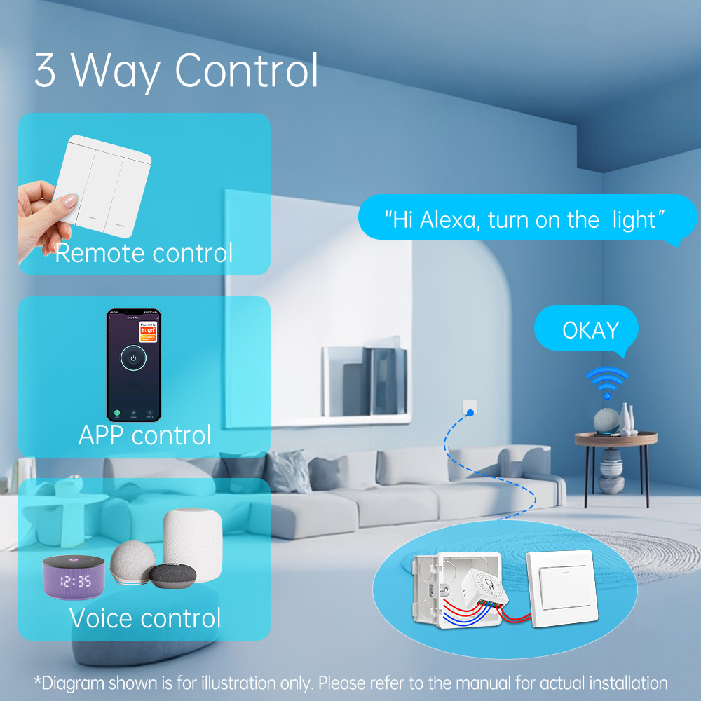 투야 와이파이 스마트 조명 스위치 스마트 홈 무선 RF - Smart Home Certification 리뷰 및 가격