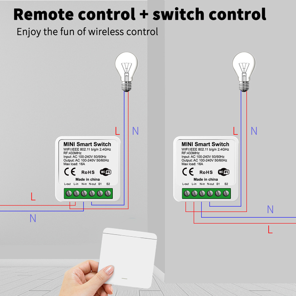 투야 와이파이 스마트 조명 스위치 스마트 홈 무선 RF - Smart Home Certification 리뷰 및 가격