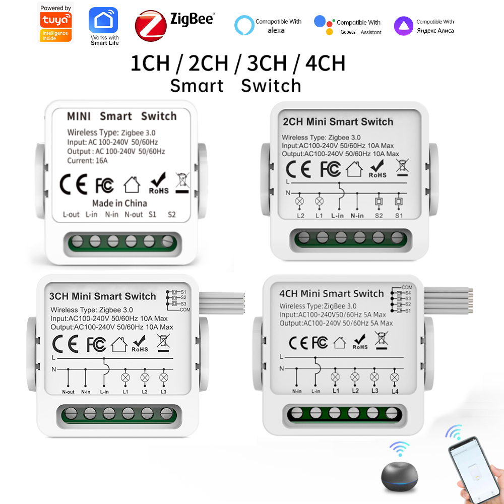 Tuya Zigbee 3.0 스마트 스위치 1/2/3/ - Smart Home Zigbee 리뷰 및 가격
