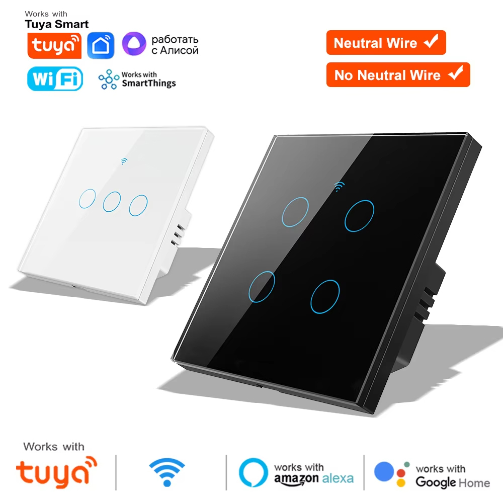 1 2 3 4 갱 와이파이 RF 433mhz 터치 벽  - Smart Home Full System 리뷰 및 가격