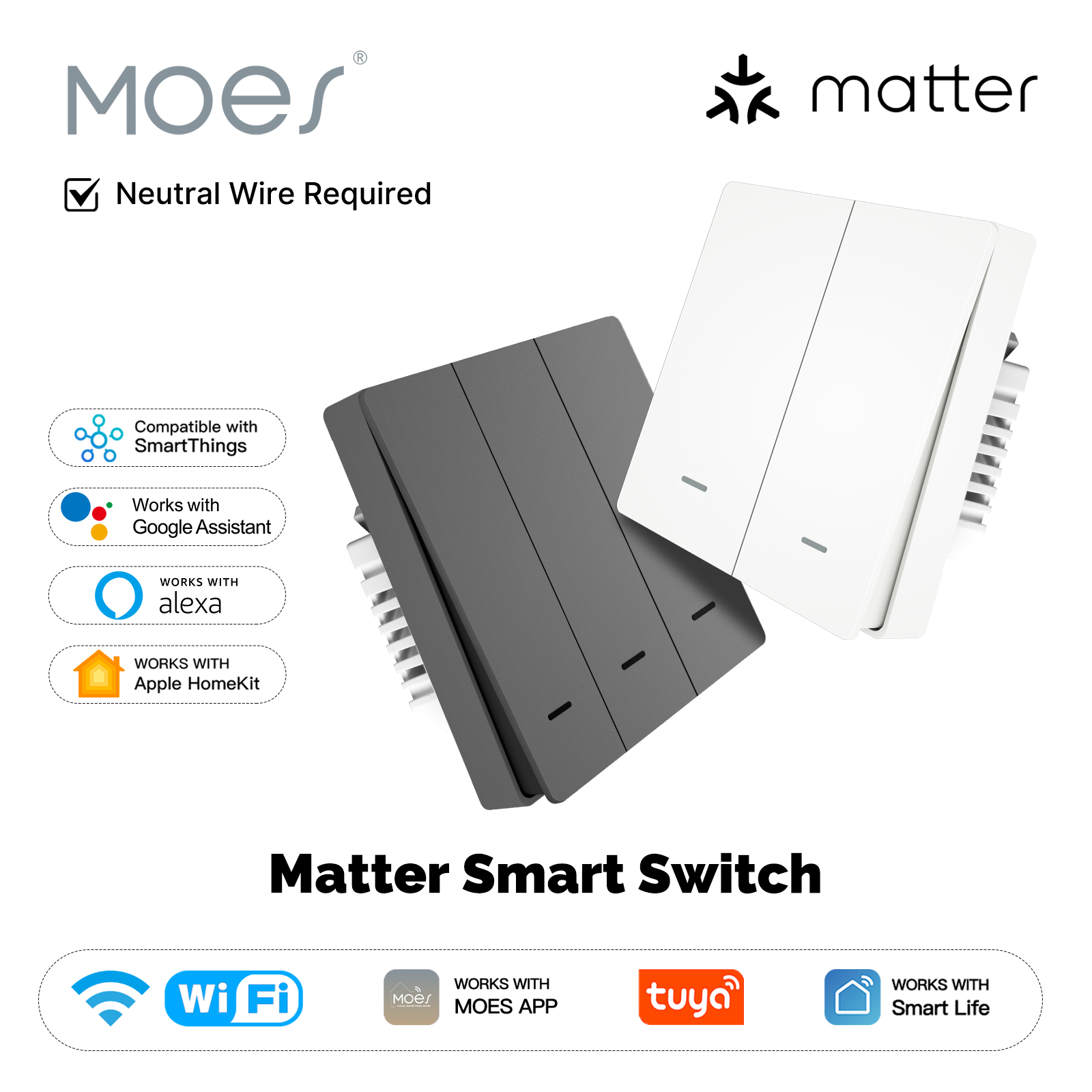 MOES Matter Tuya WiFi 스마트 라이트  - Smart Home Ikea 리뷰 및 가격