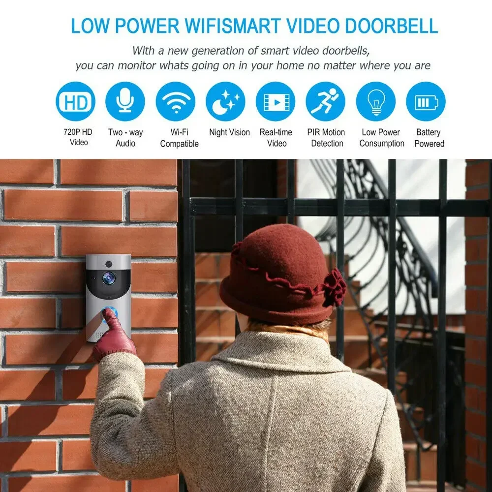 720P HD 스마트 홈 무선 와이파이 초인종 카메라, - Smart Home Video Doorbell Enhanced Security With Smart Doorbell 리뷰 및 가격
