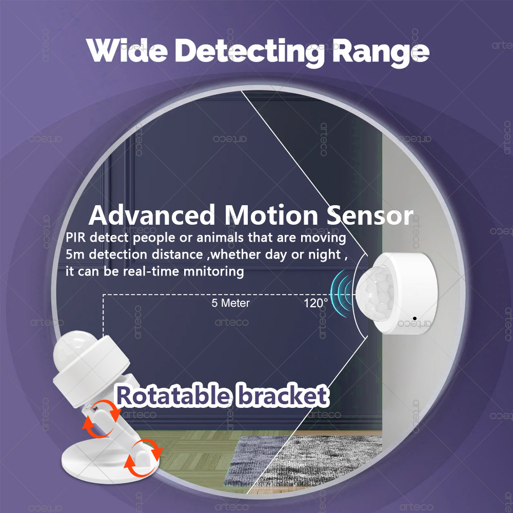 Zigbee 3.0 미니 PIR 모션 센서 인체 적외선 - Smart Home Security 리뷰 및 가격
