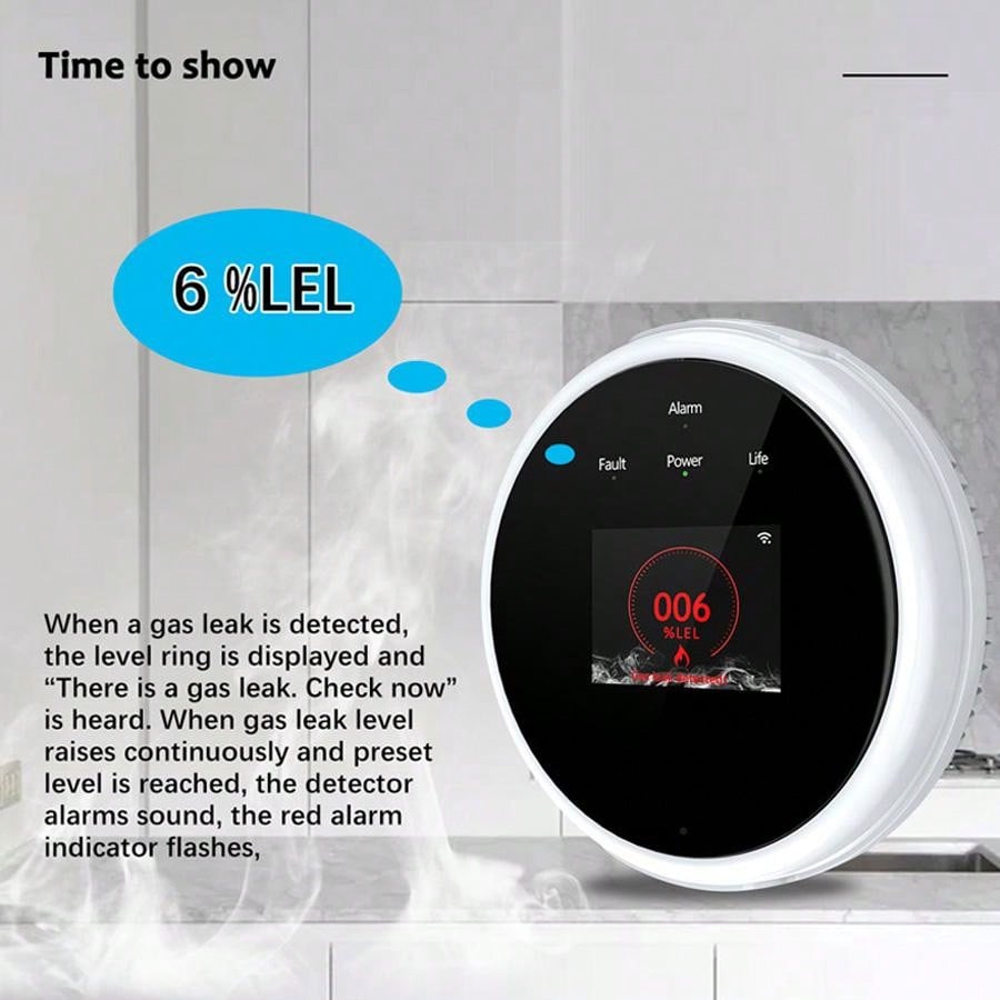 2.4G WiFi 가스 경보 센서 가연성 가스 감지기는 - Smart Home Full System 리뷰 및 가격