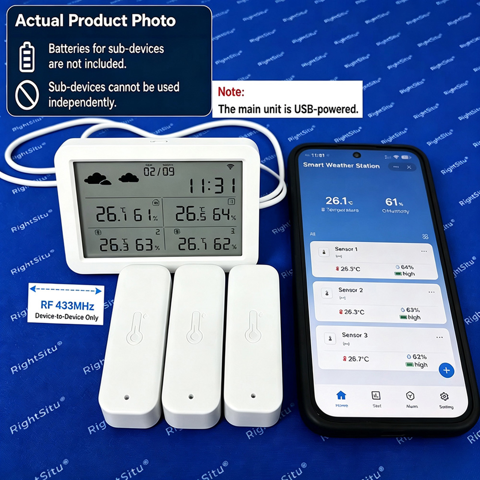 Tuya WiFi+RF433 기상 관측소, 스마트 홈  - Smart Home Furniture 리뷰 및 가격