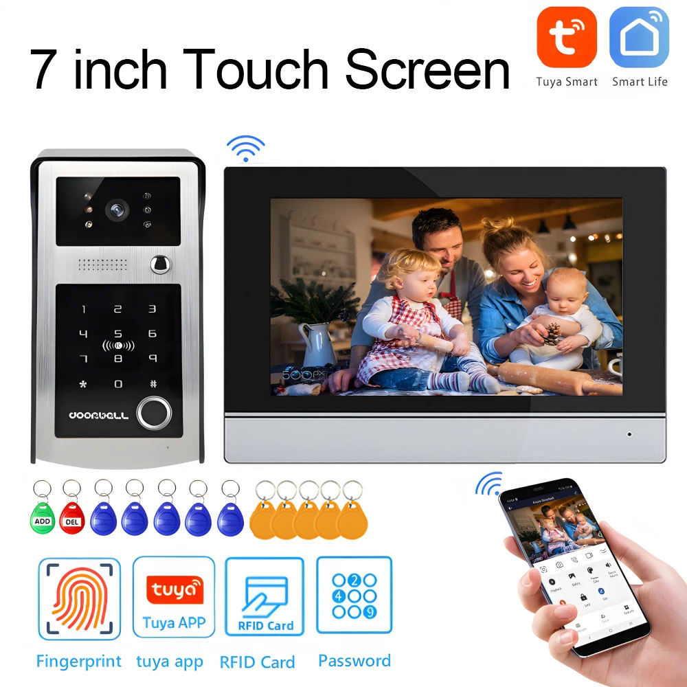 와이파이 투야 7인치 터치스크린 와이파이 비디오 초인종 - Smart Home Video Doorbell Enhanced Security With Smart Doorbell 리뷰 및 가격
