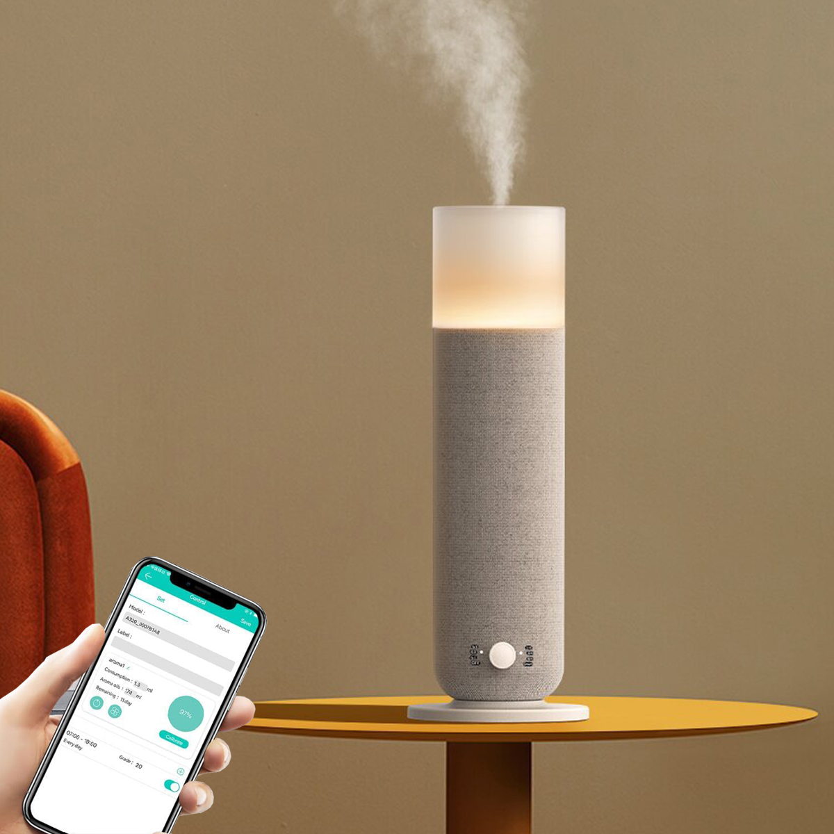 방향제 디퓨저 커버, 최대 165m³까지 커버 가능,  - Smart Home Fragrance Diffuser 리뷰 및 가격