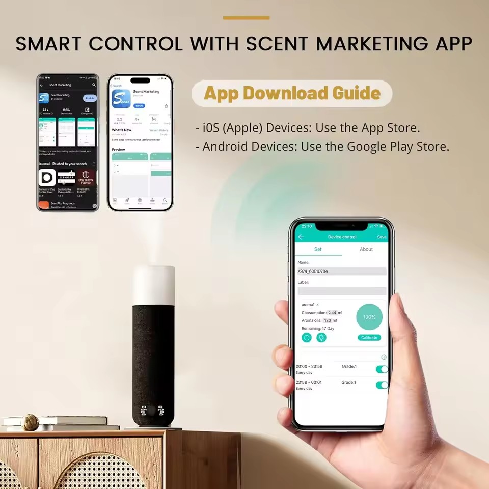 방향제 디퓨저 커버, 최대 165m³까지 커버 가능,  - Smart Home Fragrance Diffuser 리뷰 및 가격
