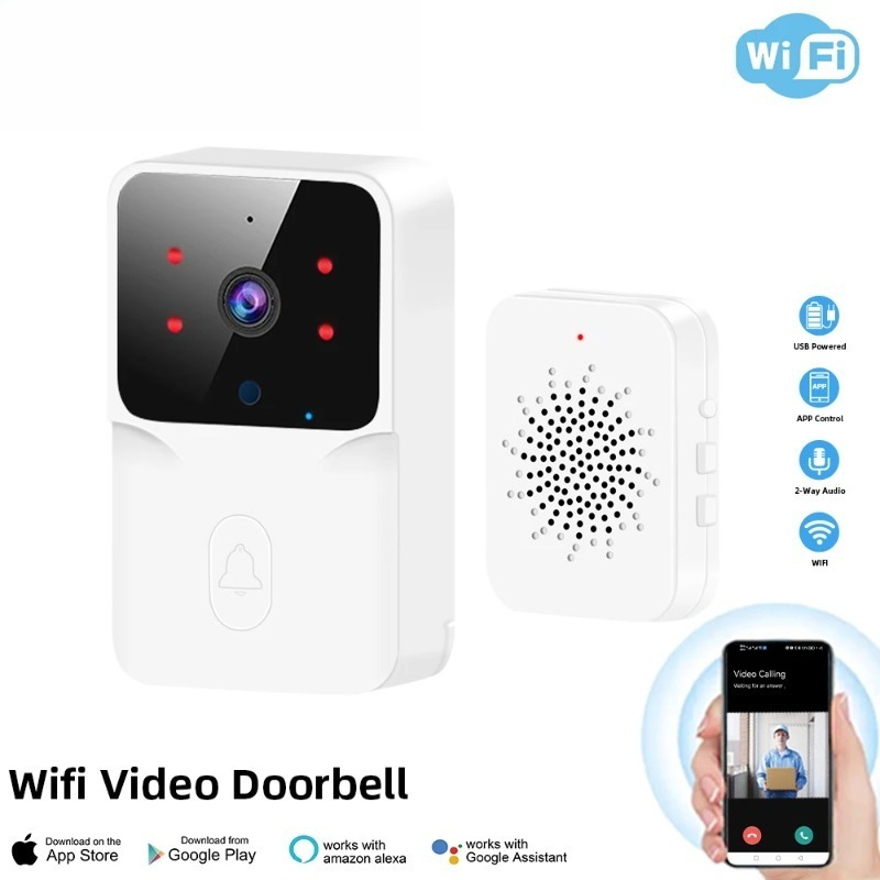 무선 도어벨 카메라 탑재 적외선 경보 기능 가정 출입구 - Smart Home Video Doorbell Enhanced Security With Smart Doorbell 리뷰 및 가격