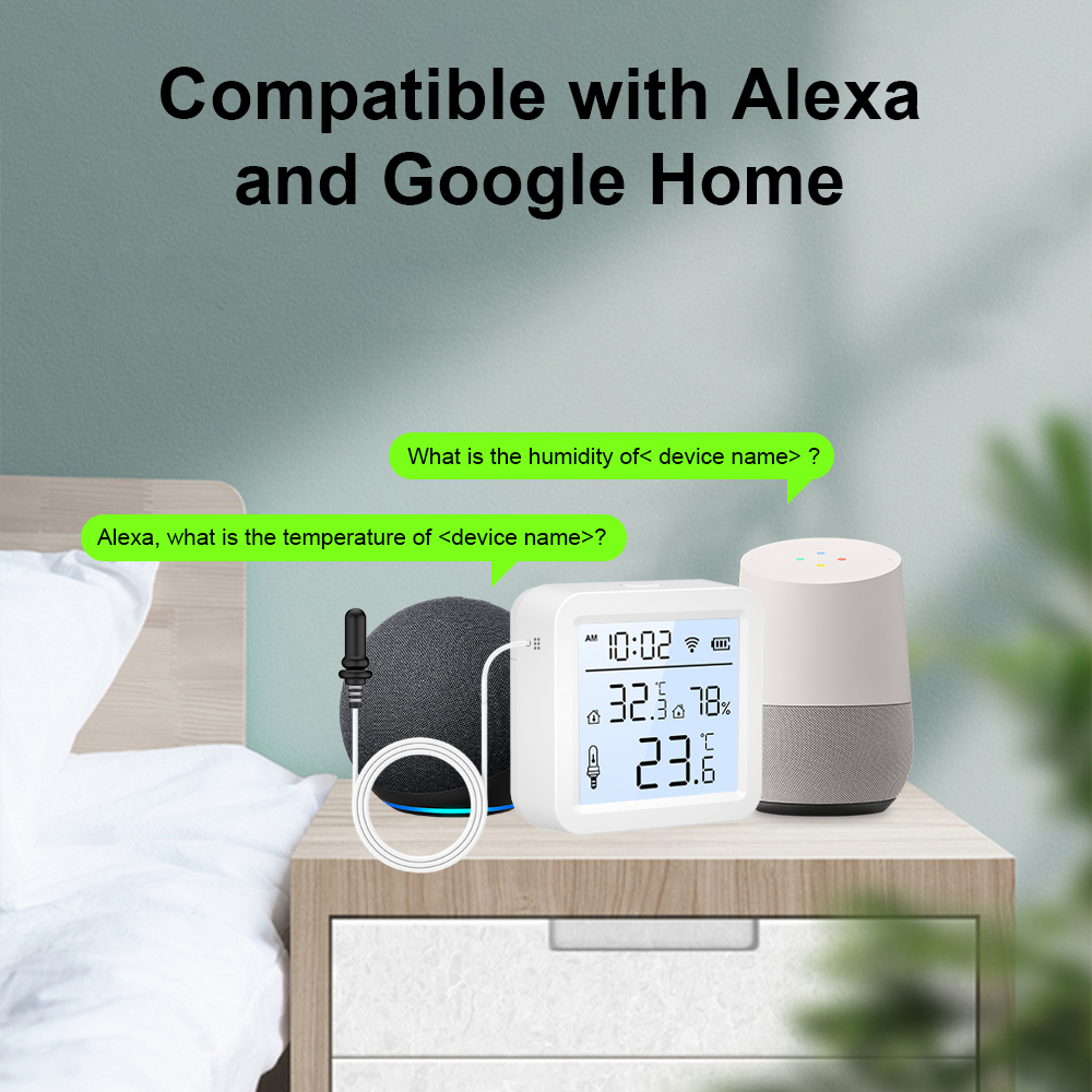 외부 프로브가 있는 WiFi 습도 온도 센서, 실내/실 - Smart Home Certification 리뷰 및 가격