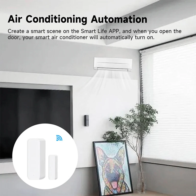Tuya WiFi 스마트 도어 센서 도어 개방형 폐쇄  - Smart Home Full System 리뷰 및 가격