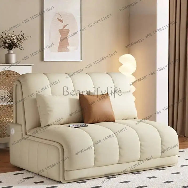 유럽식 접이식 전동 소파 베이지 디자이너 곡선형 모던  - Smart Home Furniture 리뷰 및 가격