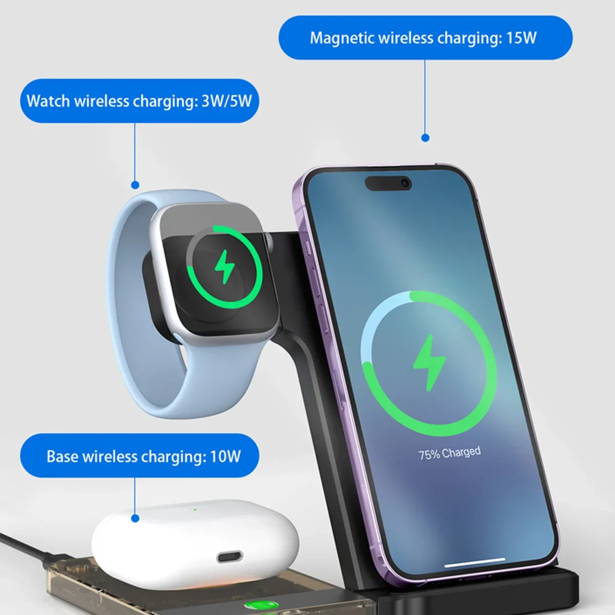 15W MagSafe 호환 무선 충전 스탠드 - 아이폰 - Smart Home Security 리뷰 및 가격